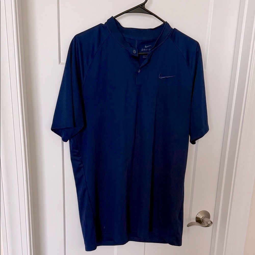Nike Men's Dark Blue Polo Shirt